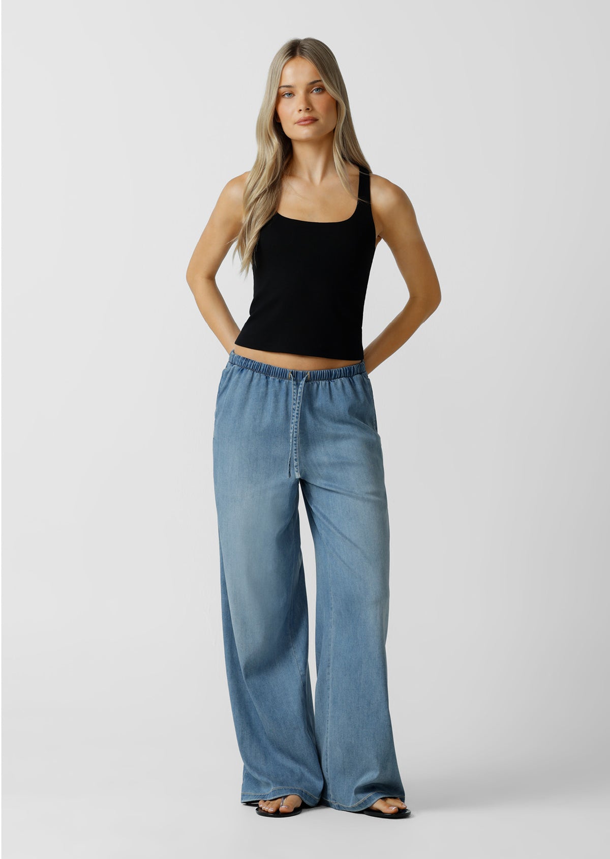 Lorna Jane Off Duty Rib Bra Tank Combo - Black