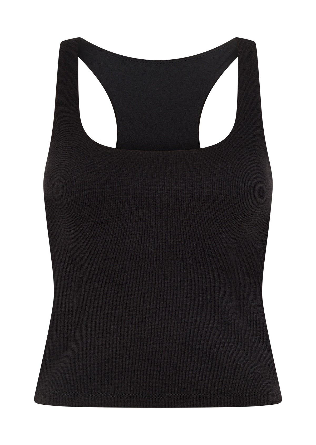 Lorna Jane Off Duty Rib Bra Tank Combo - Black