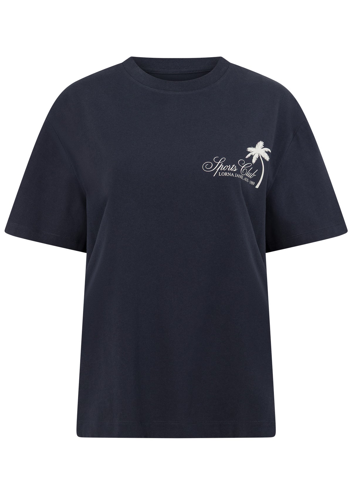 Lorna Jane Summer Sports Club T-Shirt - Platinum Navy