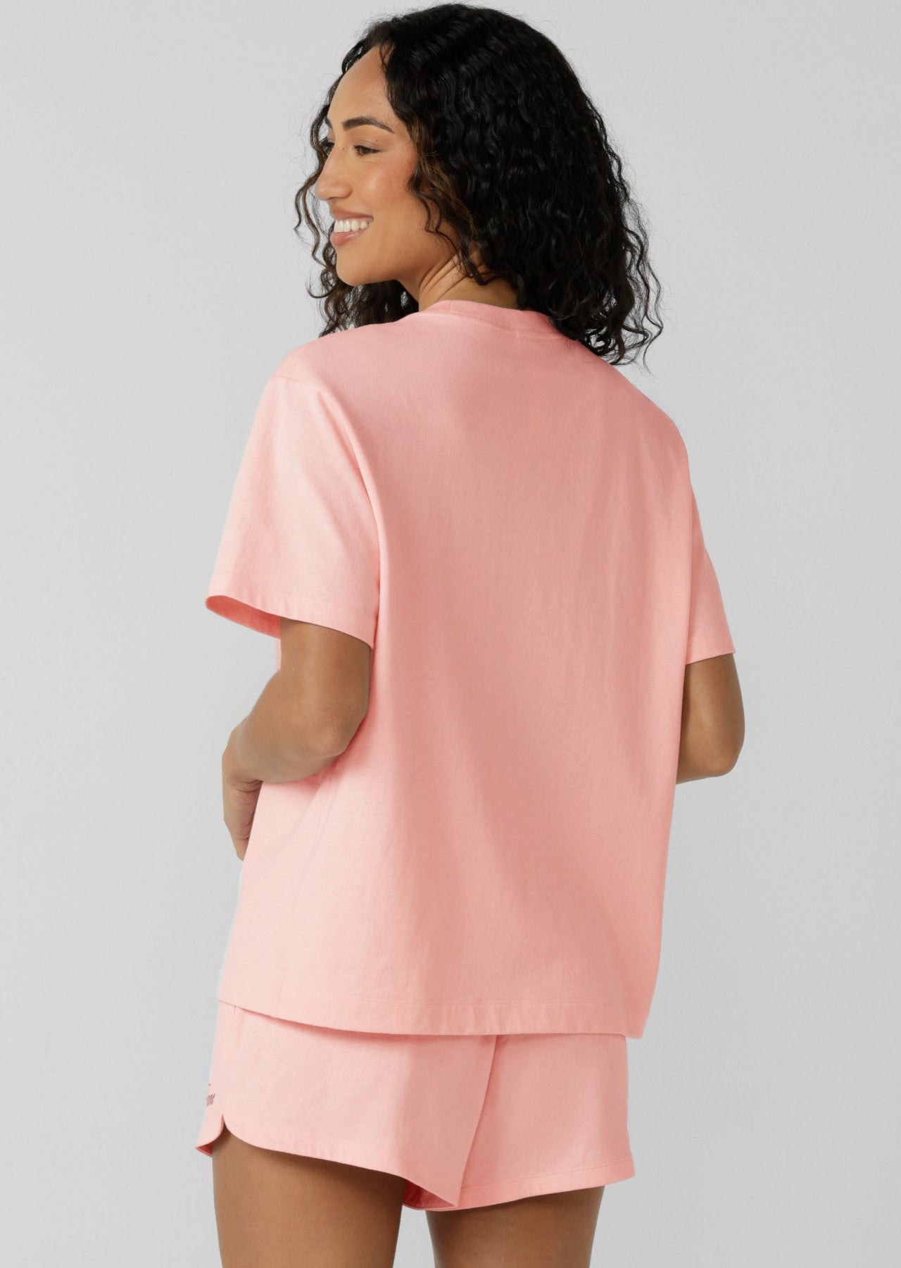 Lorna Jane Off Court T-Shirt - Enchanted Pink