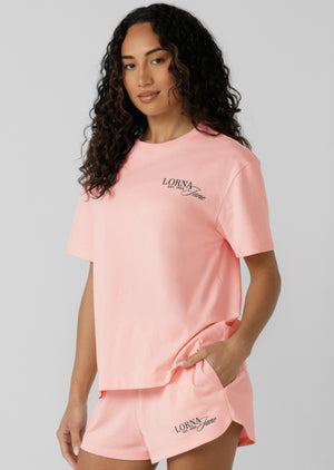 Lorna Jane Off Court T-Shirt - Enchanted Pink