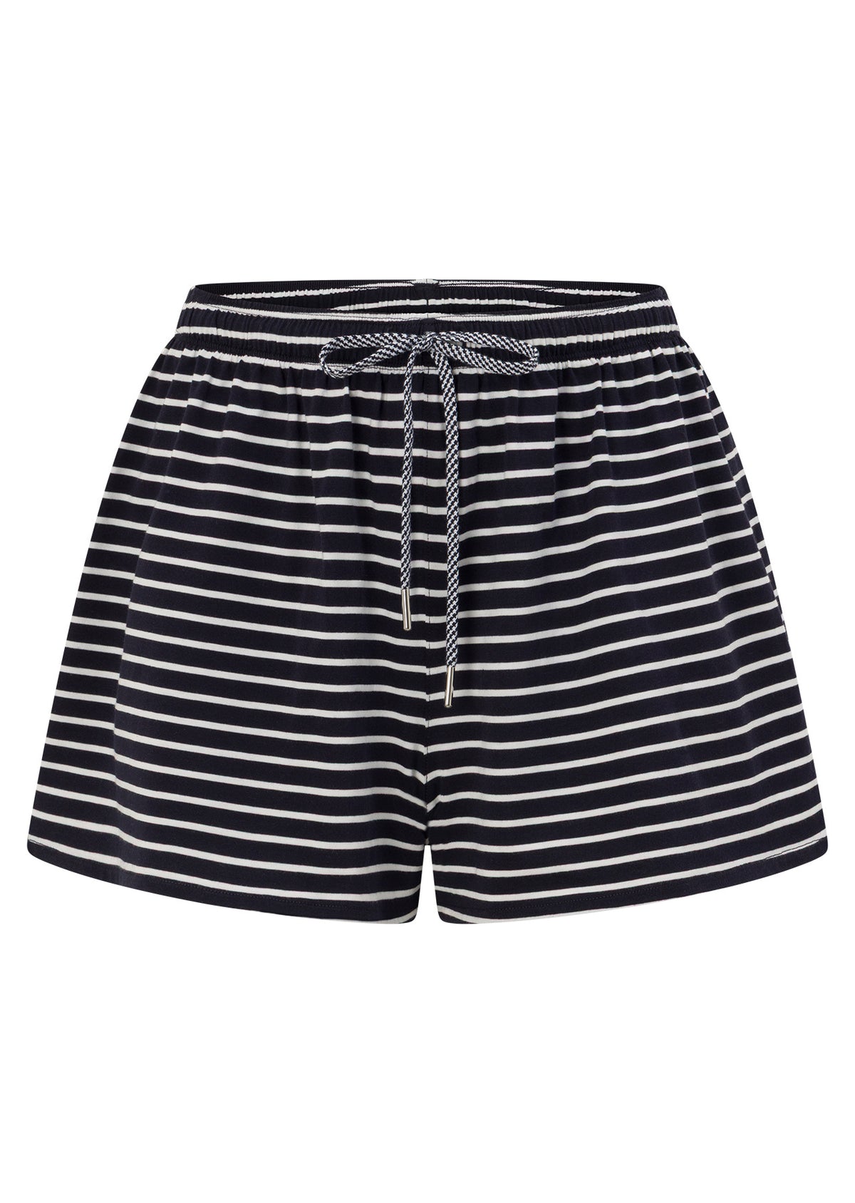 Lorna Jane Summer Stripe Lounge Shorts - Midnight Blue Mini Stripe