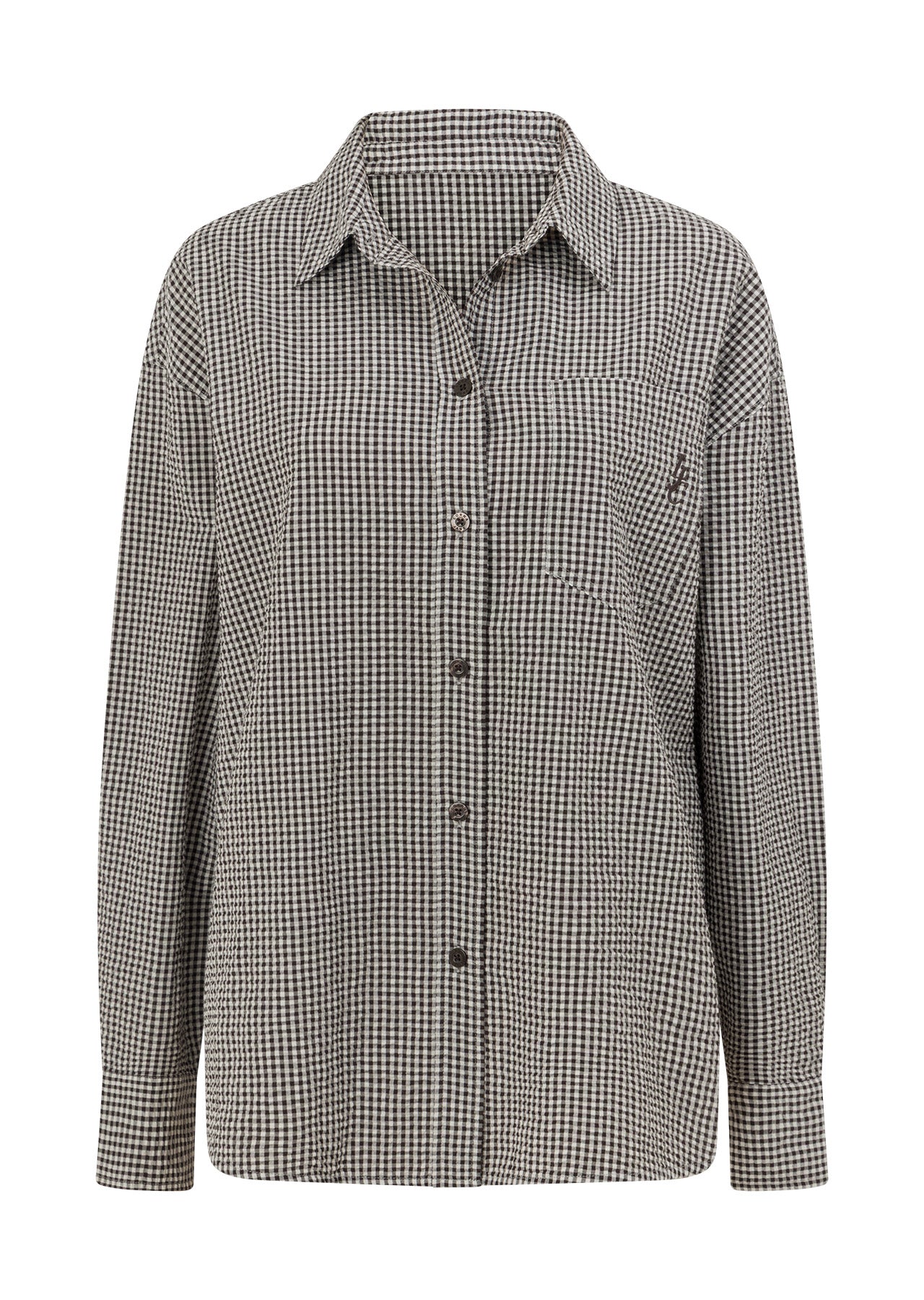 Lorna Jane Nice And Sweet Long Sleeve Shirt - Volcano Gingham