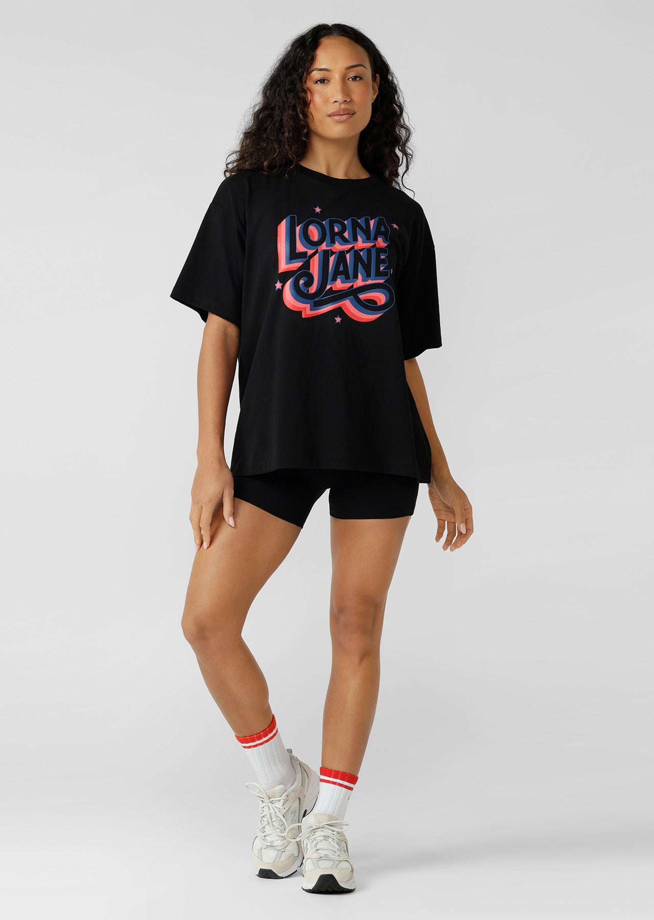 Lorna Jane Active World Boyfriend T-Shirt - Black