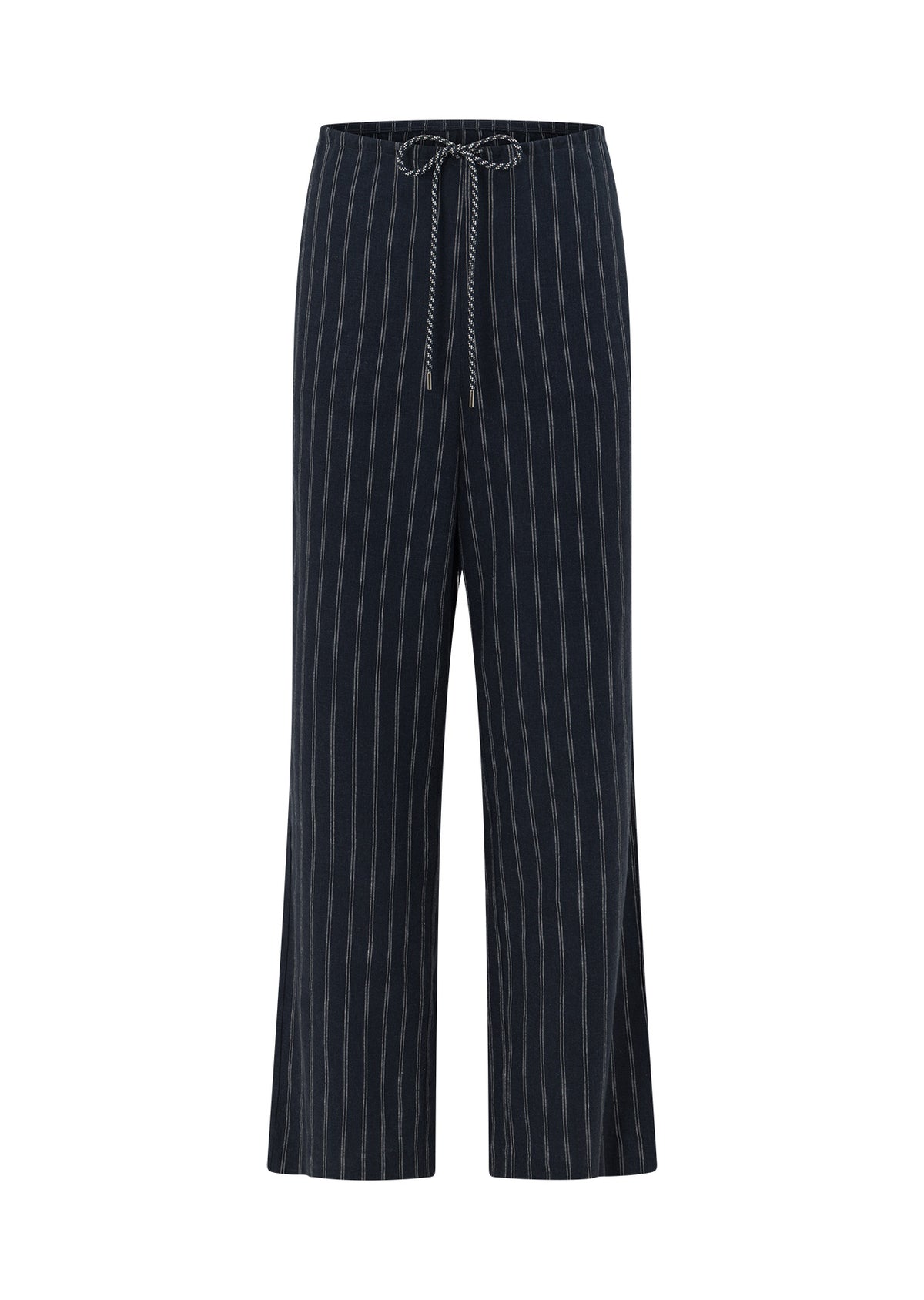 Lorna Jane Effortless Coastline Pants - Platinum Navy Pinstripe