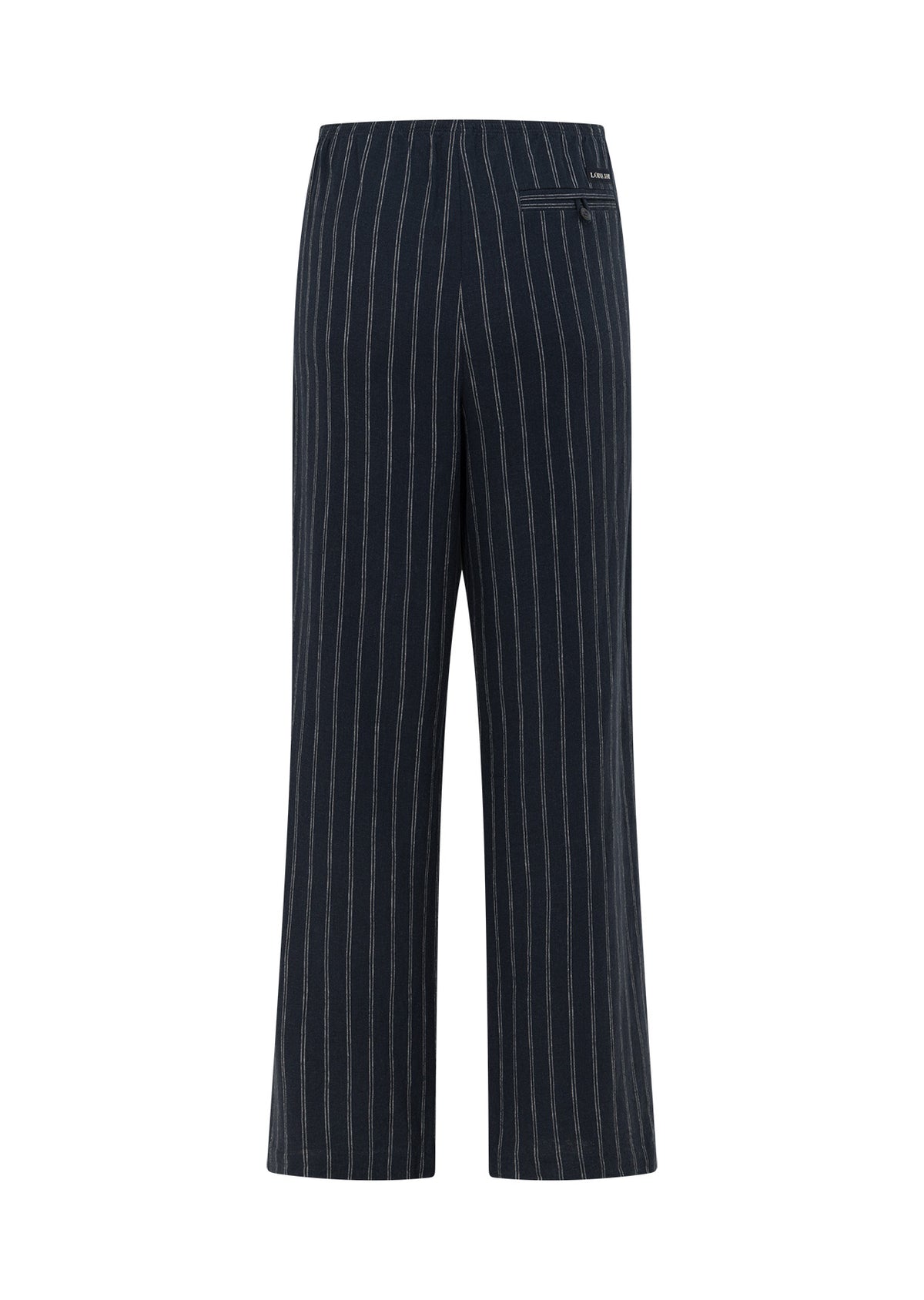 Lorna Jane Effortless Coastline Pants - Platinum Navy Pinstripe