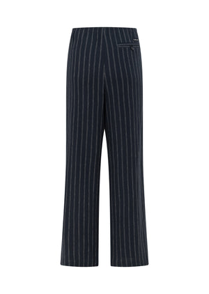 Lorna Jane Effortless Coastline Pants - Platinum Navy Pinstripe