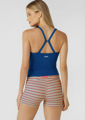 Lorna Jane Move Well Bra Tank Combo - Riviera Blue