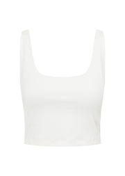 Lorna Jane Elevate Ribbed Tank Bra Combo - Porcelain