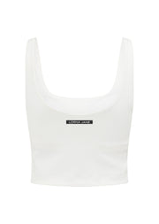 Lorna Jane Elevate Ribbed Tank Bra Combo - Porcelain