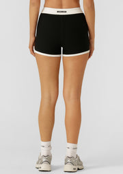 Lorna Jane Sweat to Surf Cheeky Bike Shorts - Black