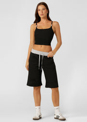 Lorna Jane Flashdance 3/4 Shorts - Black