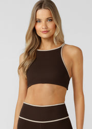 Lorna Jane Sun Seeker Rib Sports Bra - Volcano