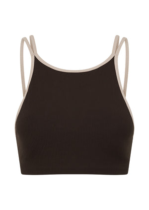 Lorna Jane Sun Seeker Rib Sports Bra - Volcano