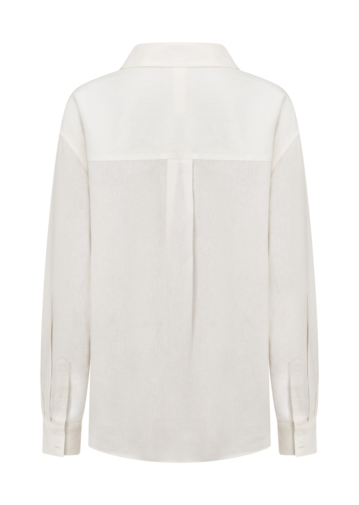 Lorna Jane Everline Long Sleeve Linen Shirt - White