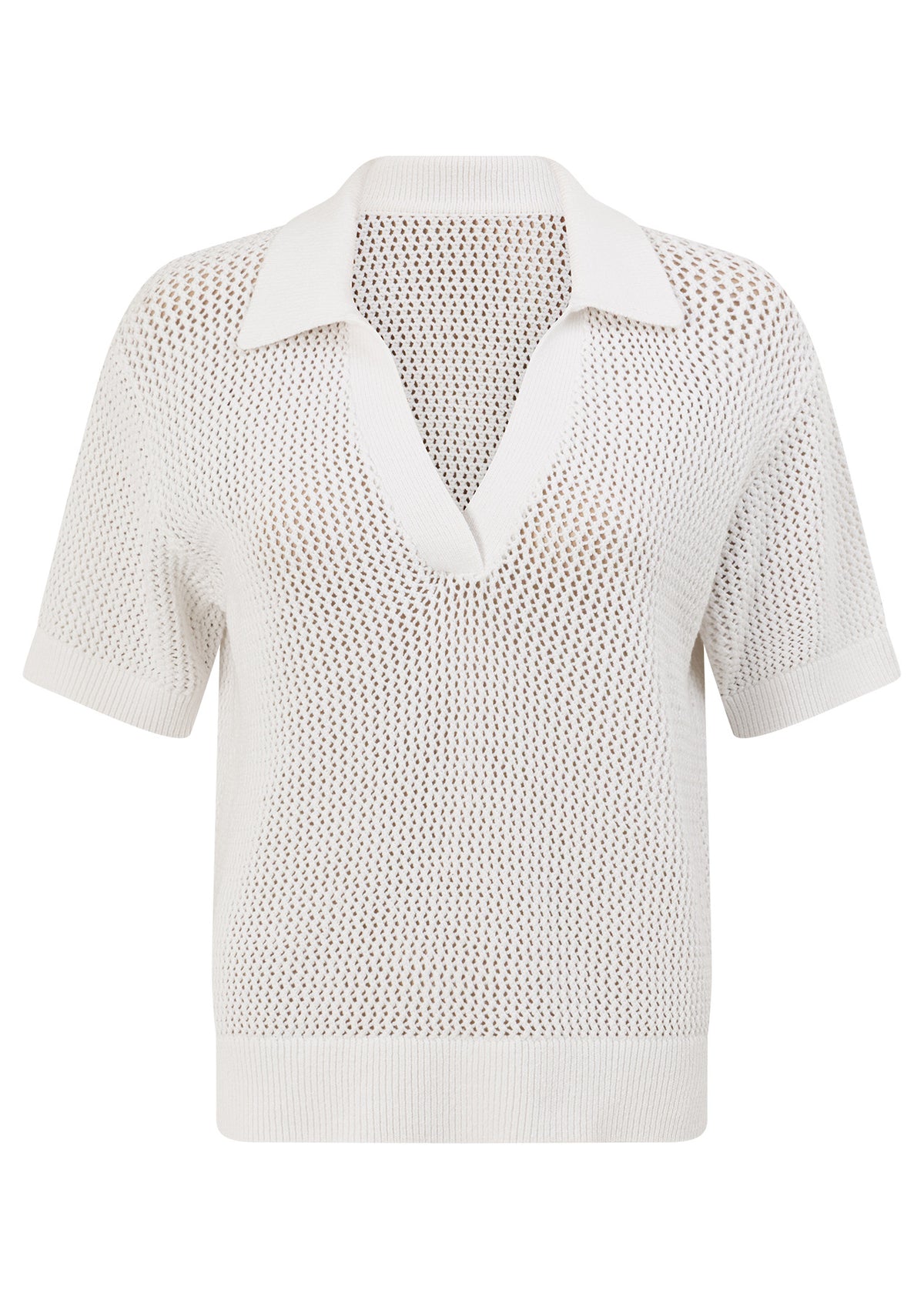Lorna Jane Sea Breeze Knit Polo - White