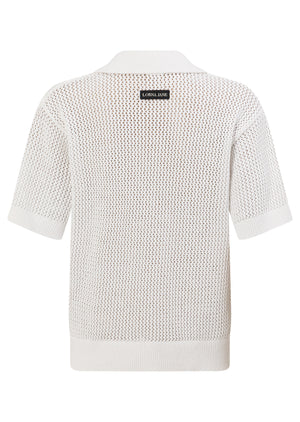 Lorna Jane Sea Breeze Knit Polo - White