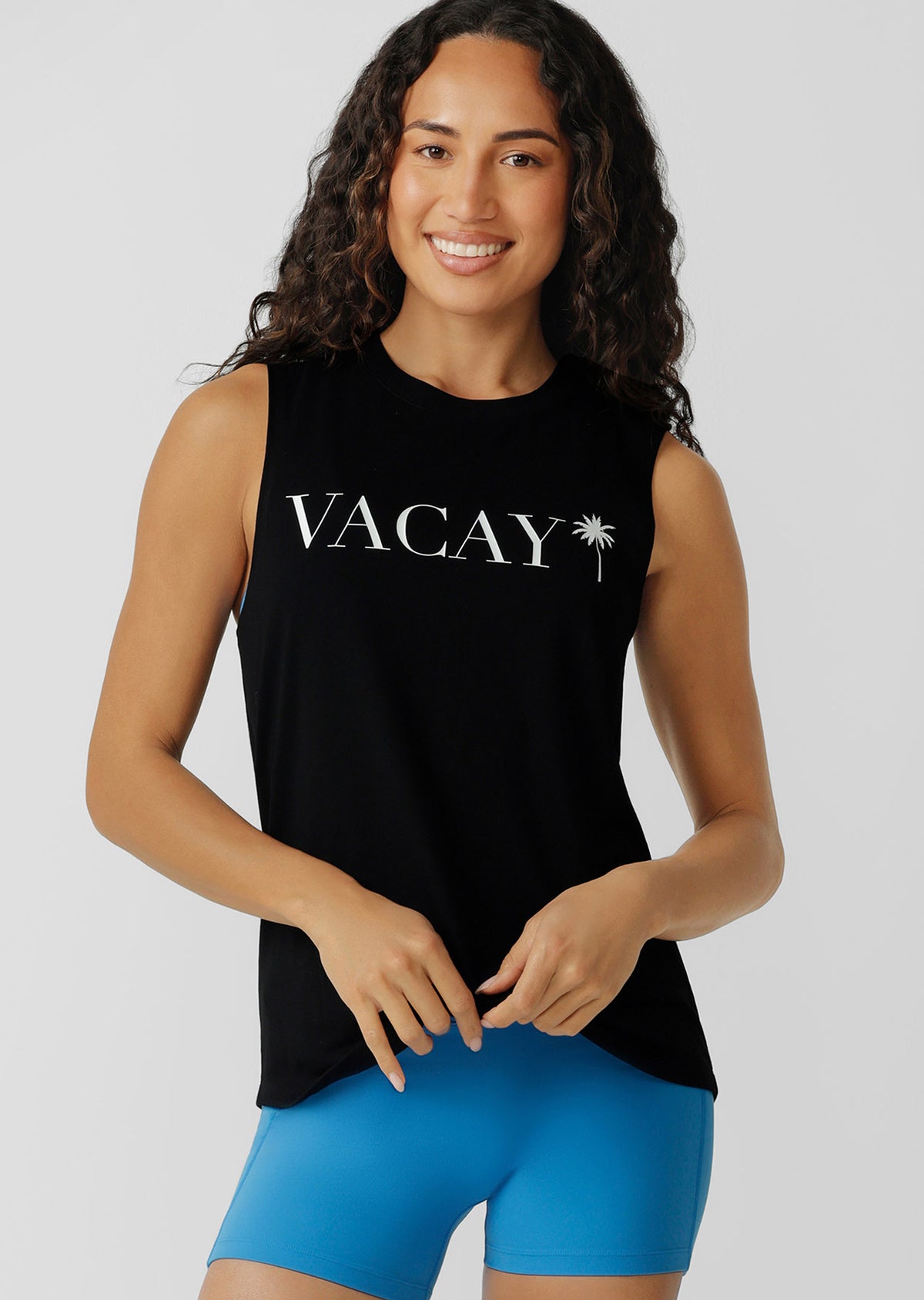 Lorna Jane Vacay Muscle Tank - Black