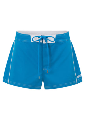 Lorna Jane Wave Seeker Retro Shorts - Capri Blue