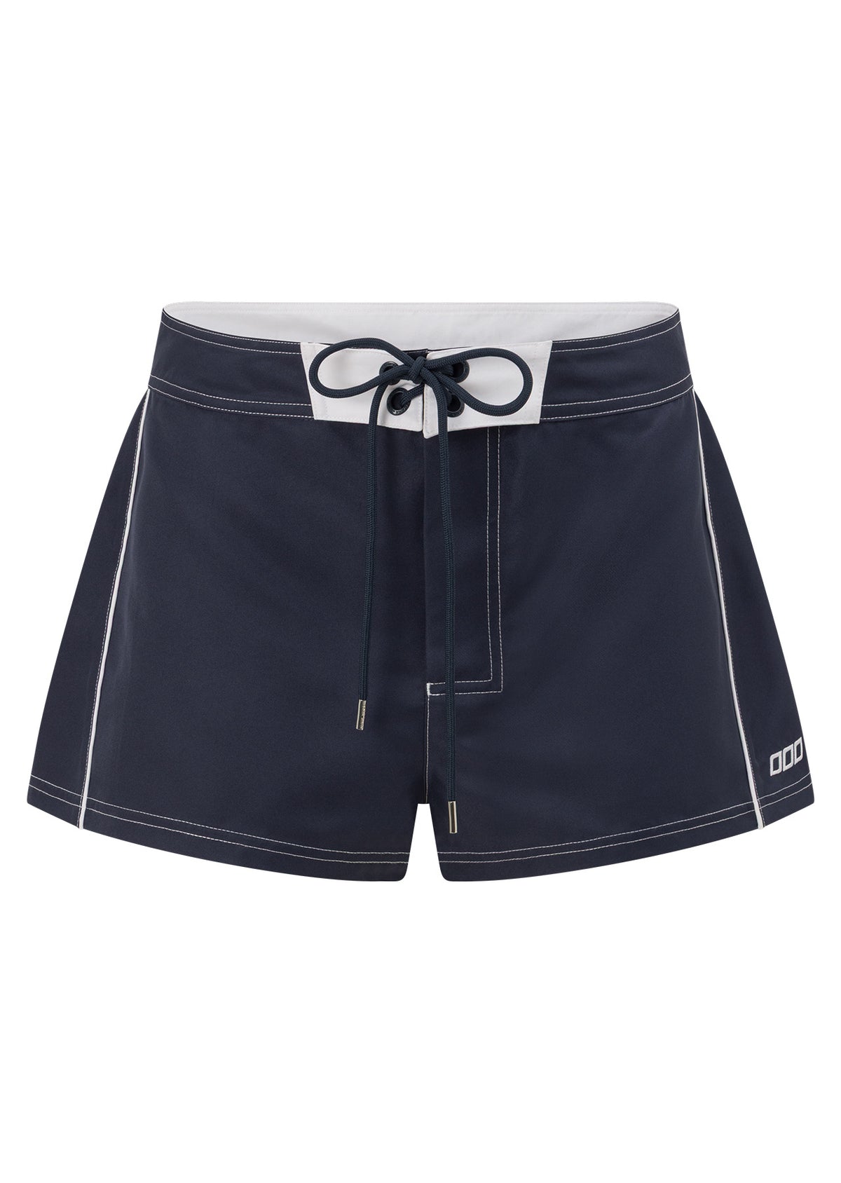 Lorna Jane Wave Seeker Retro Shorts - Platinum Navy