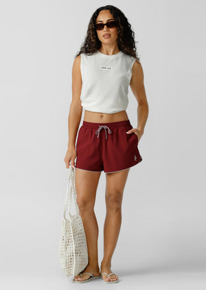 Lorna Jane Fade Away Washed Muscle Tank - Washed Porcelain