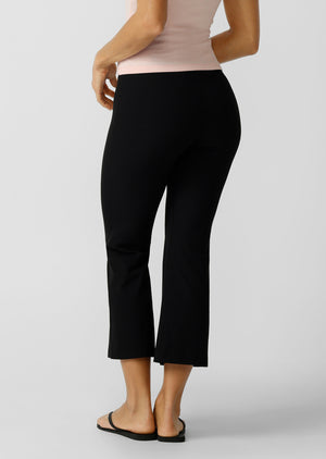 Lorna Jane Irresistible Luxe Active Rib Cropped Yoga Pants - Black