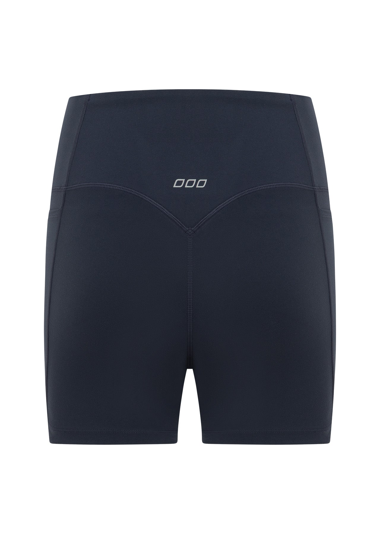 Lorna Jane Hi-Fold No Ride 2 Phone Pocket 10cm Bike Shorts - Platinum Navy