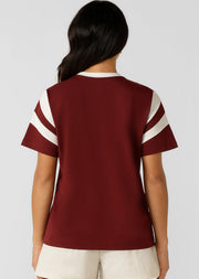 Lorna Jane LJ Track T-Shirt - Merlot