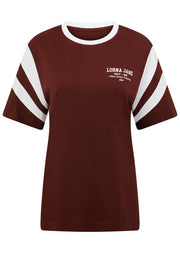 Lorna Jane LJ Track T-Shirt - Merlot