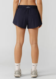 Lorna Jane Track Star Run Shorts - Midnight Blue
