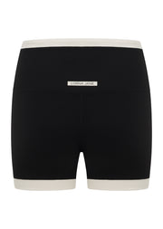 Lorna Jane Gym To Swim Retro Rib 12cm Bike Shorts - Black