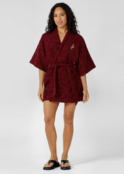 Lorna Jane Calypso Terry Robe - Cranberry
