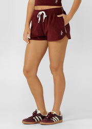 Lorna Jane Marisol Terry Shorts - Cranberry