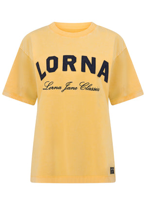 Lorna Jane Lorna Classics Washed Vintage T-Shirt - Washed Sunshine Yellow