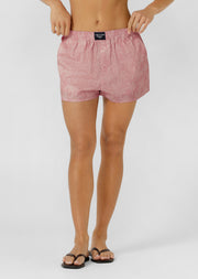 Lorna Jane Morning Pages Shorts - Blush Palm Print