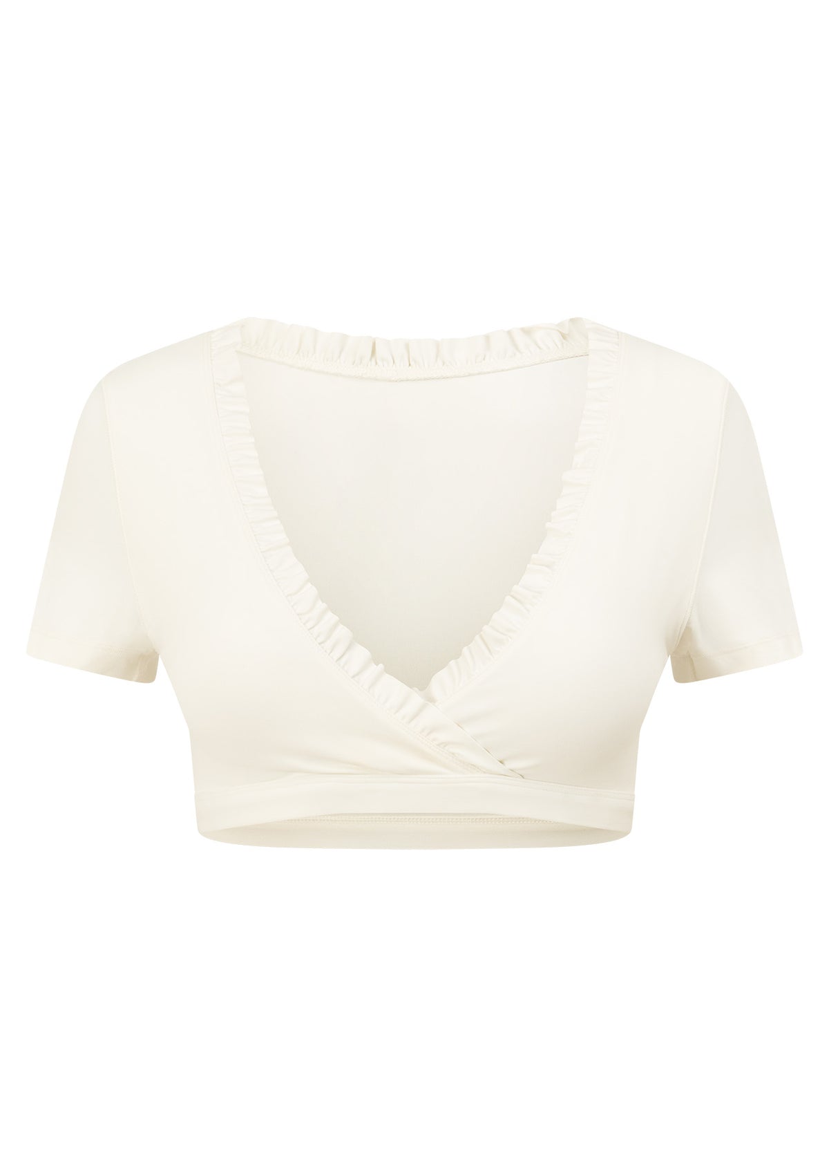 Lorna Jane The Frill Of It Bra Top - Porcelain