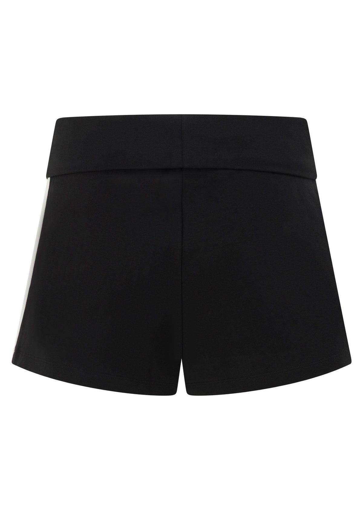 Lorna Jane Retro Sport Fold Over Waist Shorts - Black