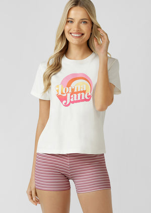 Lorna Jane Sunkissed T-Shirt - Porcelain