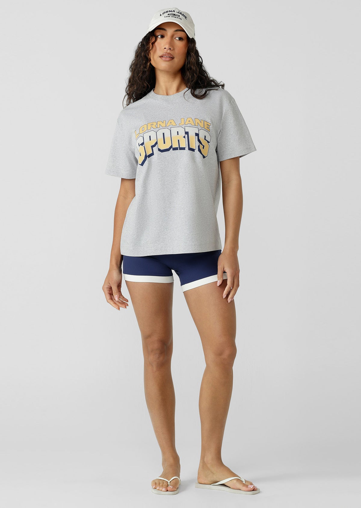 Lorna Jane Game On Sports T-Shirt - Grey Marl