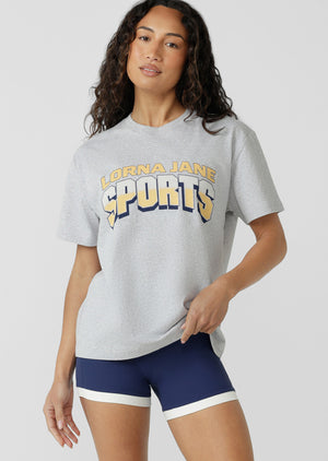 Lorna Jane Game On Sports T-Shirt - Grey Marl