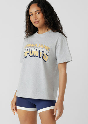 Lorna Jane Game On Sports T-Shirt - Grey Marl
