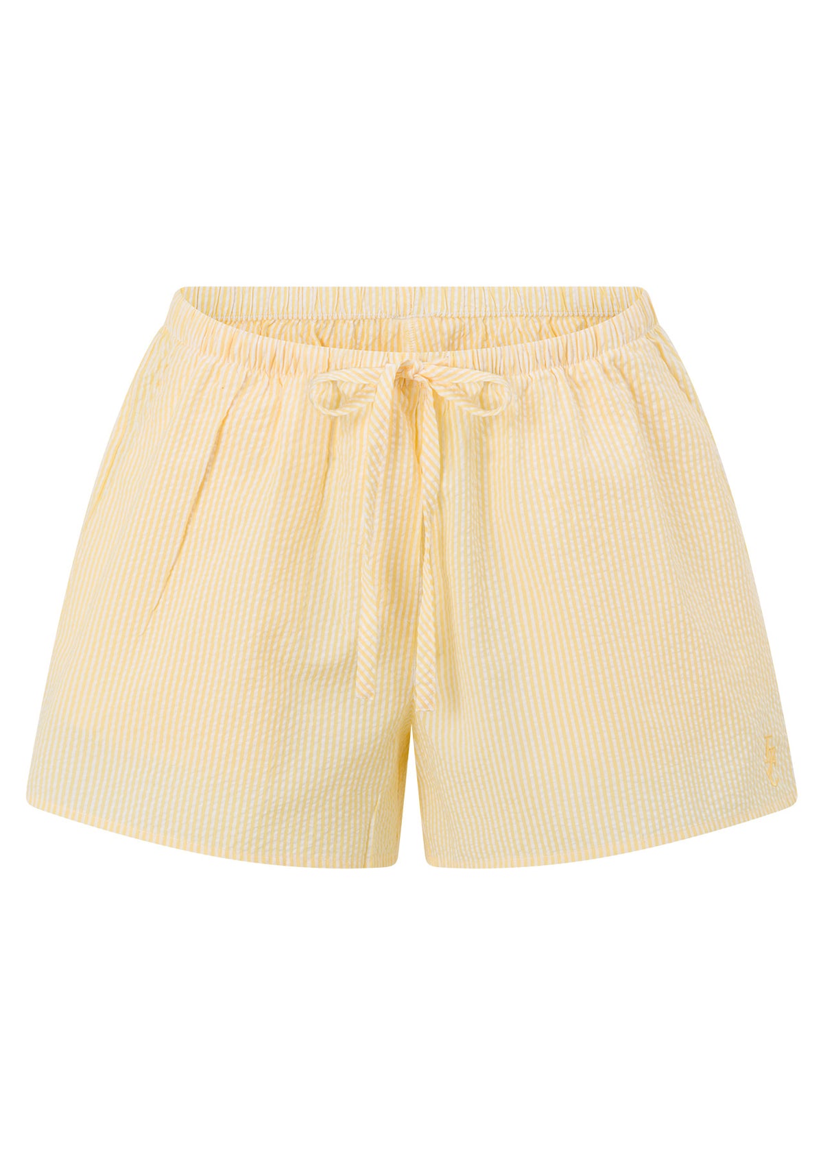 Lorna Jane LJC Recline Summer Shorts - Butter Yellow Stripe