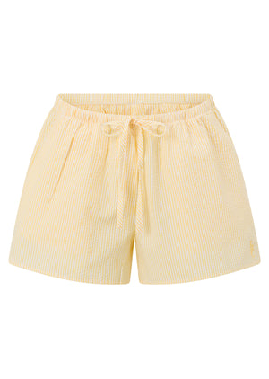 Lorna Jane LJC Recline Summer Shorts - Butter Yellow Stripe