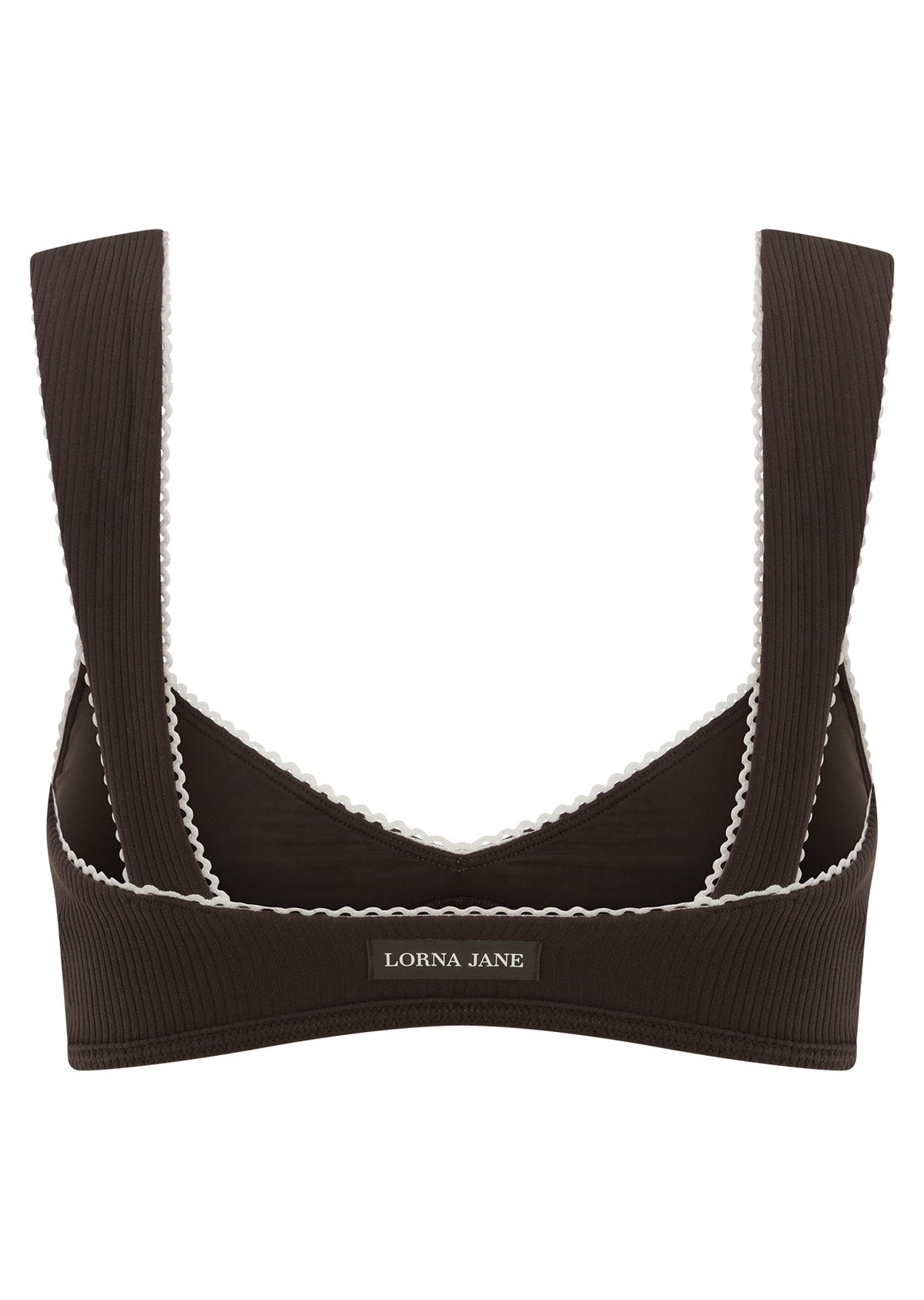 Lorna Jane Corsica Rib Swim Crop - Volcano