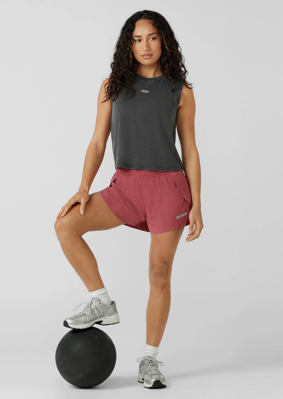 Lorna Jane Iconic Washed Active Tank - Washed Black