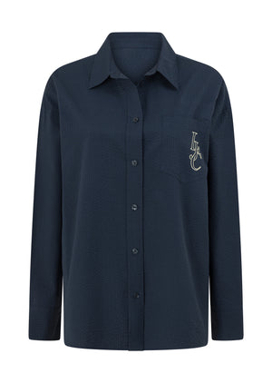 Lorna Jane LJC Coastal Dream Long Sleeve Shirt - Platinum Navy