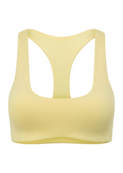 Lorna Jane Sleek Comfort All Day Sports Bra - Lemon Cream