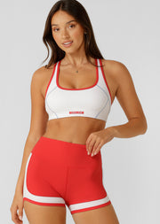 Lorna Jane Fast Track High Support Sports Bra - White