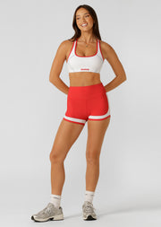 Lorna Jane Fast Track High Support Sports Bra - White
