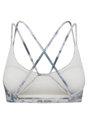 Lorna Jane Sky High Tie Dye All Day Sports Bra - Titanium Tie Dye Print